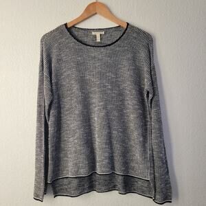 Eileen Fisher Organic Linen and Cotton Boatneck Pullover Sweater / Top Size XS